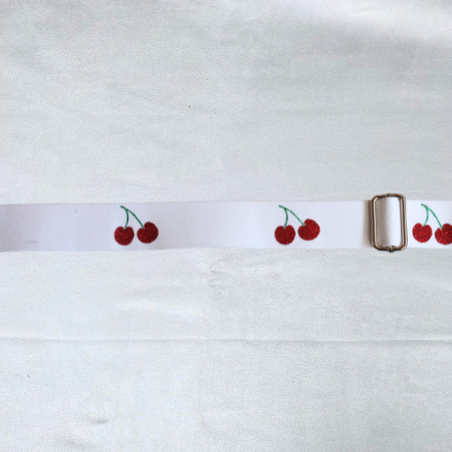 1.5 equestrian belt, Red cherries horse riding belt, Equestrian gift, Childs horse show belt