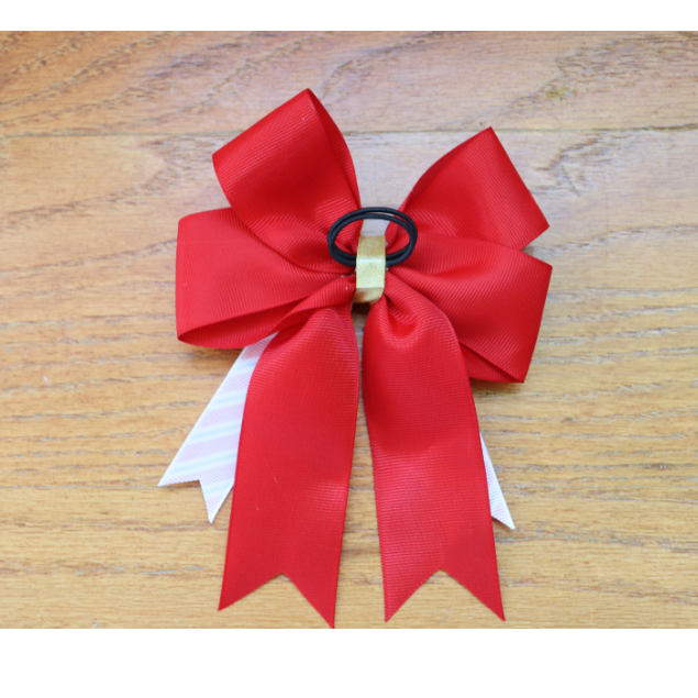 Holiday horse show bows plus belt,Equestrian hair bows and belt,Candycane stripe bows,Christmas stocking stuffer,Short stirrup bows,leadline