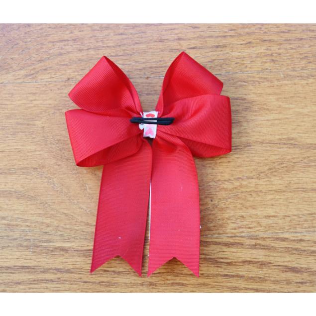 Red Valentine's Day Show Bow & Belt Set for Horseback riders