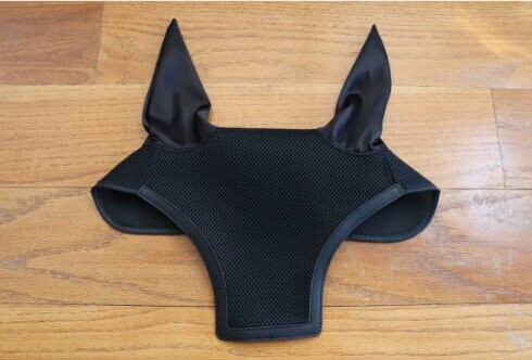 Equestrian fly bonnet, Custom fly bonnet, High quality mesh jumpers fly bonnet, Barn logo fly bonnet
