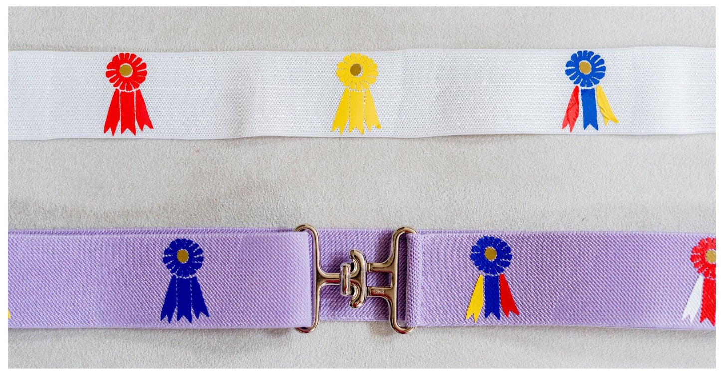1.5 inch elastic equestrian belt, Horse show ribbons belt, Adjustable horseback riding belt, Equestrian gift