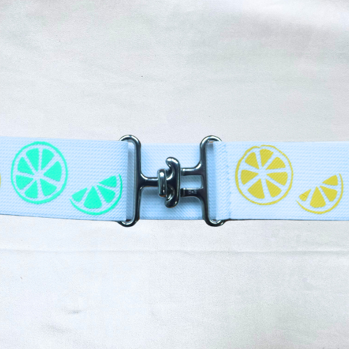 1.5 inch adjustable horseback riding belt, Oranges and lemons horse show belt, Equestrian gift