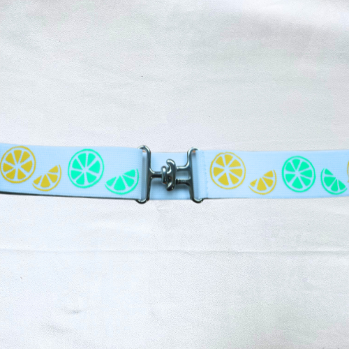 1.5 inch adjustable horseback riding belt, Oranges and lemons horse show belt, Equestrian gift