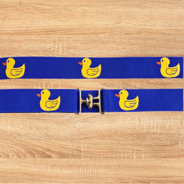 Light Blue Duck Show Bow & Belt Set for Horseback riders