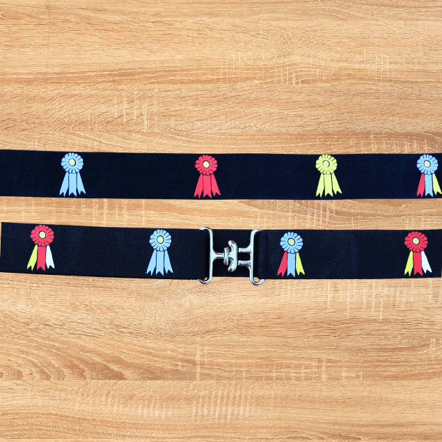 1.5 inch black elastic equestrian belt, Horse show ribbons belt, Adjustable horseback riding belt, Equestrian gift