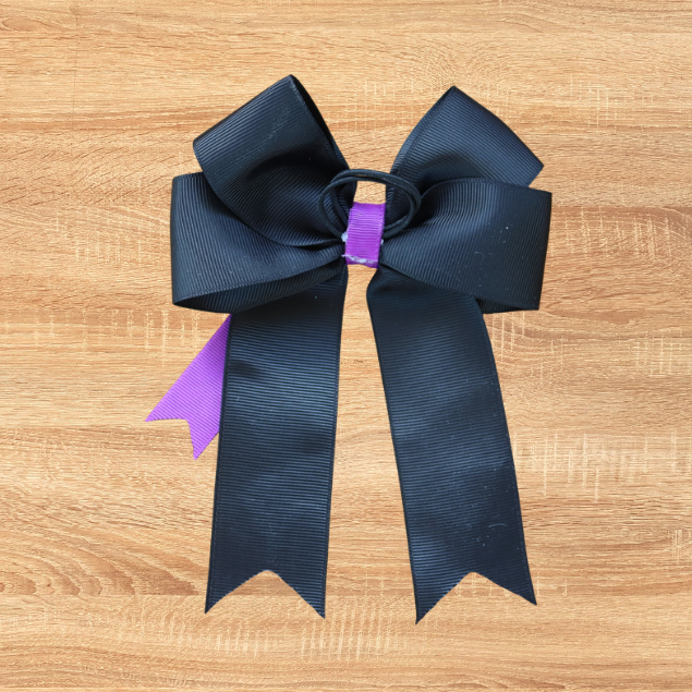 Ghost Halloween horse show bow plus belt, Equestrian hair bows and belt, Short stirrup bows, Lead line, Kids hair bows and belts