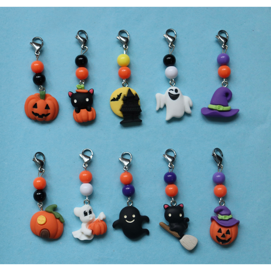 Halloween bridle charm, Pumpkin tack charm, Cute charm for horseback riding, Equestrian gift