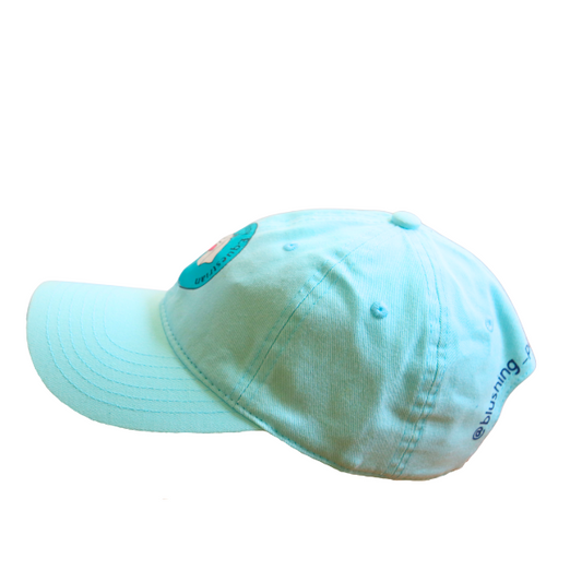Light blue equestrian hat, Cute equestrian clothing, Baseball cap for horse riders, Fun pony hat, Equestrian gift