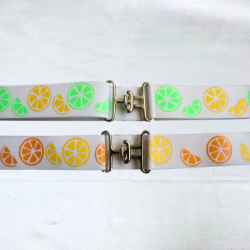 1.5 inch adjustable horseback riding belt, Oranges and lemons horse show belt, Equestrian gift