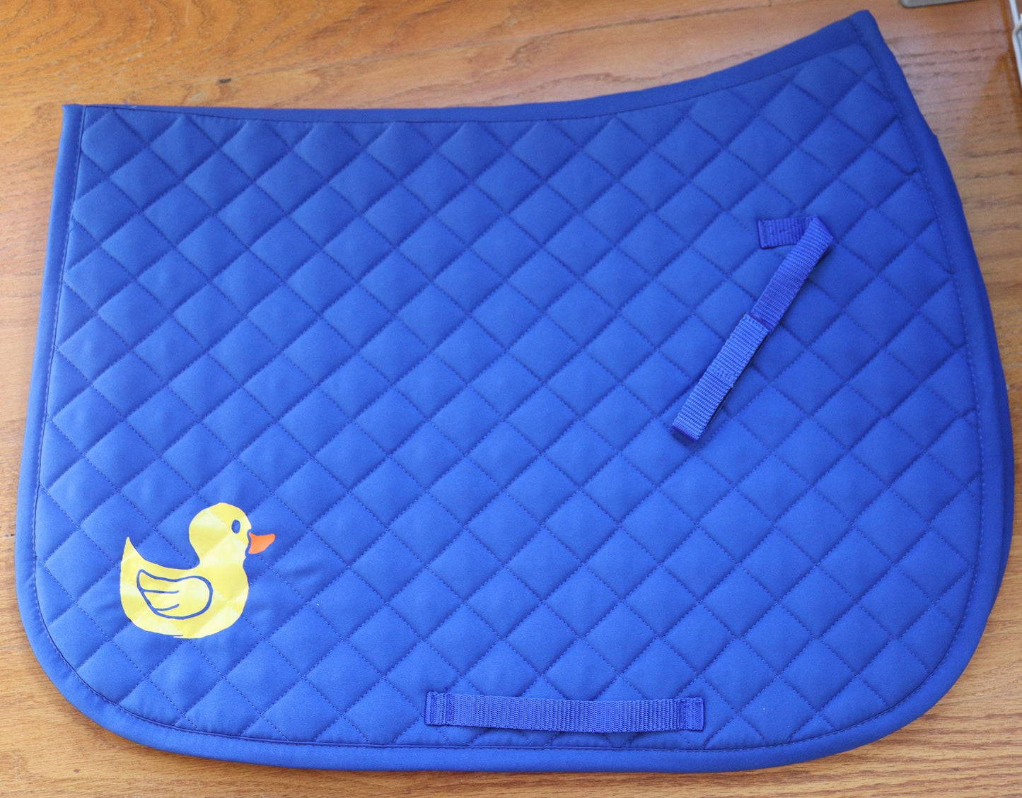 Saddle pad for horse or pony, Ducks on royal blue saddle pad, Cute saddle pad for horse riders, Equestrian saddle pad, Kids Saddle pad