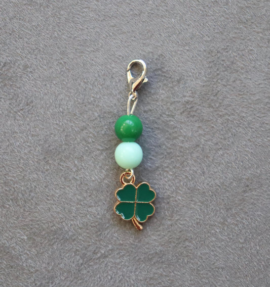 Four leaf clover bridle charm, Shamrocks tack charm for horseback riding, Equestrian bridle charm, Equestrian gift, Good luck charm
