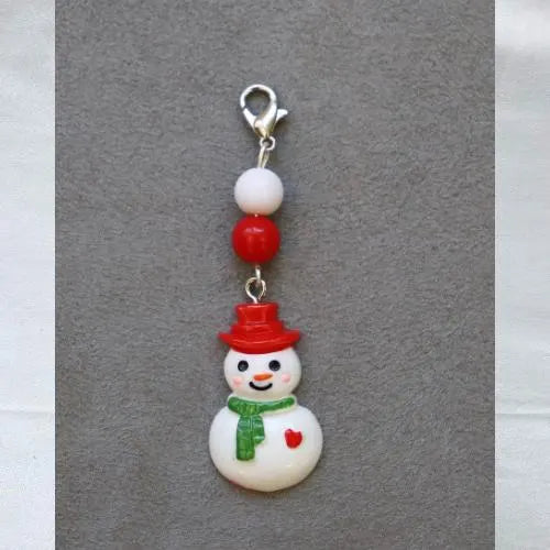 Holiday bridle charm, Snowman tack charm, Cute charm for horseback riding, Equestrian Christmas gift