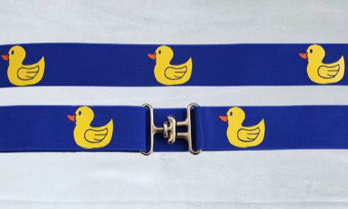 Ducks on blue saddle pad and belt, Cute saddle pad and belt for horseback riders, Equestrian saddle pad, Kids saddle pad