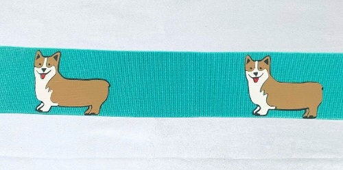 1.5 inch elastic equestrian belt, Corgi dogs on horseback riding belt, children's horse show belt, Equestrian gift